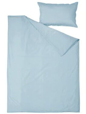 ÄNGSLILJA 005.852.28/00585228 Duvet cover and pillowcase(s), blue-gray, Twin